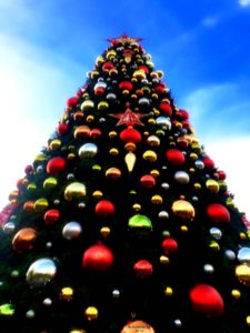 Christmas tree at Universal