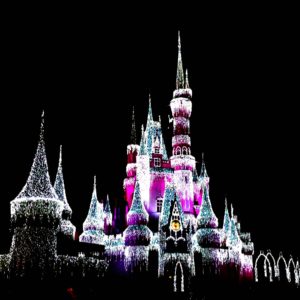 Cinderella's Castle at Christmas 